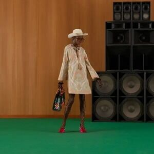 New NWT Gucci Dress‎ Damask Flower Muslin